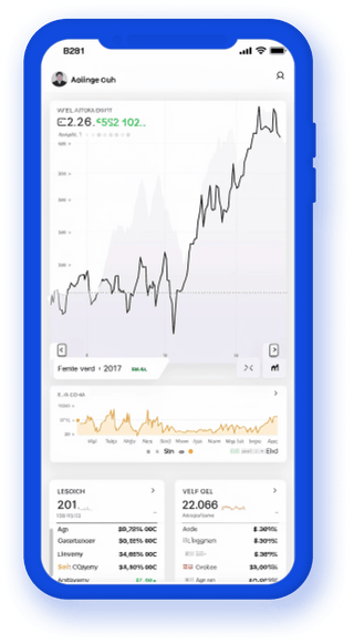 Suivi de portefeuille mobile affichant les statistiques cryptographiques en temps réel
